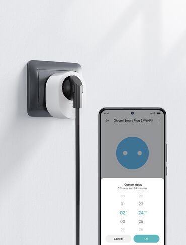 elektrik mallari mağazaları: Xiaomi Smart Plug 2 WiFi İşdə, yolda və ya bir ziyafətdə məişət