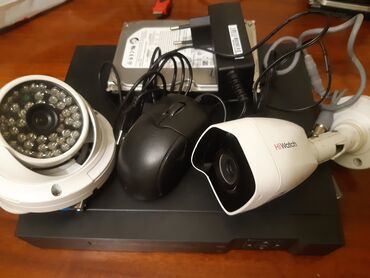 retro kamera: Dvr,HDD yaddaş,adaptor,maus+2 kamera