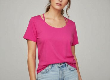 bluzka ze srebrną nitką reserved: Women's blouse, size XL (EU 42)