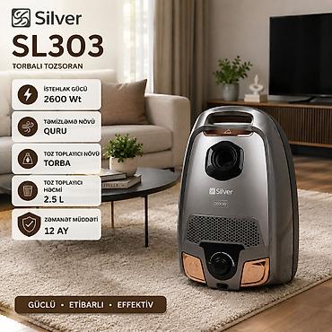 silver tozsoran: №: 241 Məhsulun adı: Tozsoran Silver SL303 2600 W quru torbalı 2.5 l — 1