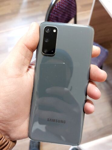 s20 qiymeti: Samsung Galaxy S20, 128 GB, rəng - Boz, Barmaq izi, İki sim kartlı, Face ID