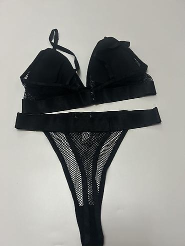 Комплекты: Комплект, Бюстгальтер, Стринги, Хлопок, Со стразами — 2