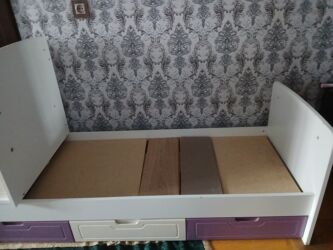 divan transformer: Для девочки и мальчика, Четырехугольная, Колыбель, Без бортиков, Без матраса, Без механизма качания