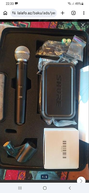 mikrofon qiymeti: Shure PGX2/SMS1 simsiz mikrofon dəsti - Brend: Shure - Model: PGX2 əl — 1
