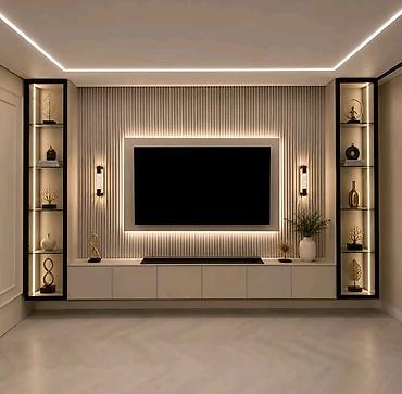 comfort mebel: Yeni, Düz TV altlığı, Polkalı — 1
