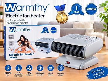 Warmthy Electric Fan Heater AH-002 - Güc: 2000W - İstilik rejimləri