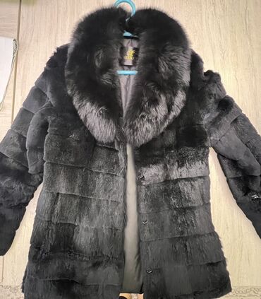 женскую одежду платье: Шуба, По колено, 2XL (EU 44)