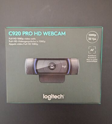 Флеш карты: Web kamera "Logitech C920 HD Pro" Kabel uzunluğu: 1.8 m Sensor: CMOS