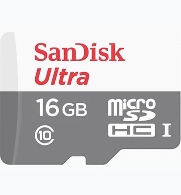 telefon üçün yaddaş kartı: SanDisk 16gb yaddaş kartı yeni