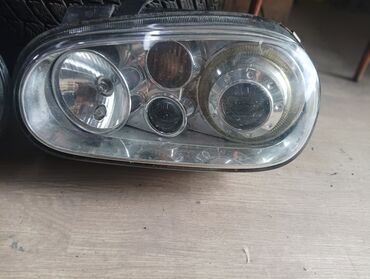 Передние фары: Фары перед ТЮНИНГ для Golf4 с ангельскими глазками VW Golf Cabriolet — 2