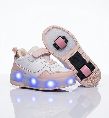гелевые стельки: Детские кроссовки с роликами и LED-подсветкой - Формат 2-в-1: в — 1