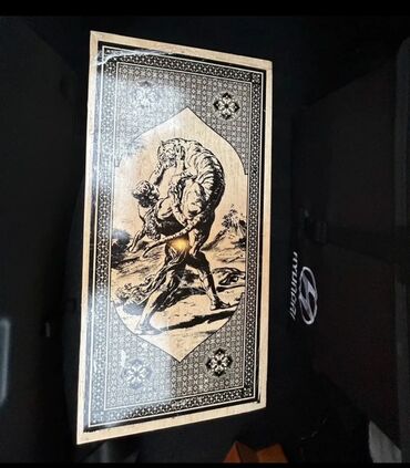 Nərdlər: Ağac üzərində oyma və lazer naxışlı nərd taxtaları - Material: bərk — 3