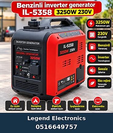 lovhe satisi: Elanın başlığı: Benzin generatoru İL-5358 Elanın mətni: Benzinli — 1