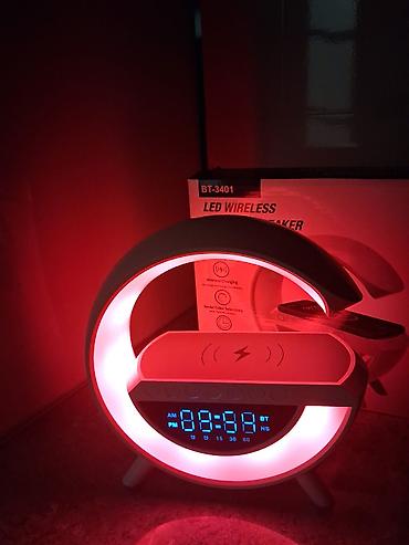 Audio: BT-3401 LED Wireless Speaker – çoxfunksiyalı masaüstü cihaz — 4