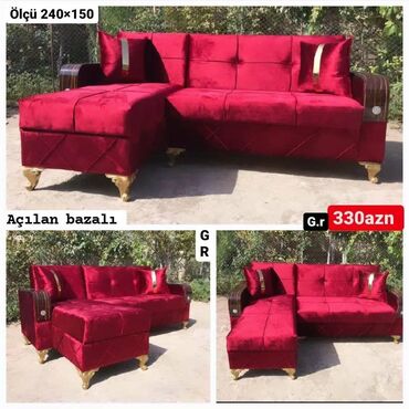 divan üçün parçalar: Künc divan, Parça, Bazalı, Açılan, Kitab