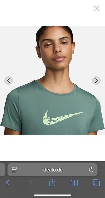 одежда nike: Женская спортивная футболка Nike - Назначение: бег, тренировки в зале — 1