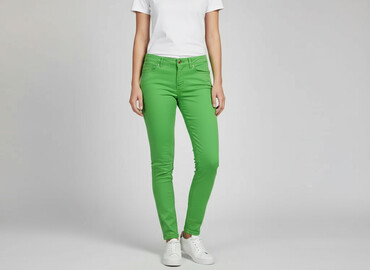 spodnie damskie jeansy zielone: Esprit, Jeansy damskie, rozmiar XS