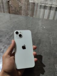 1 ядерный компьютер: IPhone 13, Колдонулган, 128 ГБ, Ак, Каптама, 87 %