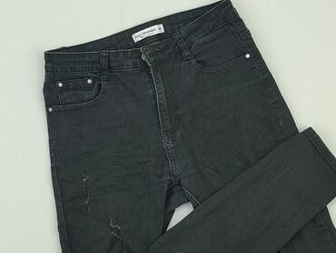 spódnice jeansowe czarne hm: Jeans, M (EU 38), condition - Good