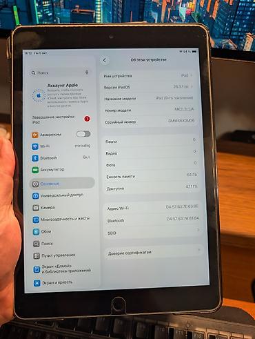 Планшеты: Apple iPad 9 поколения, 64 ГБ, Silver + чехол ProCase Привозной из — 7