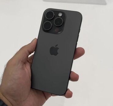 о купить номер: IPhone 15 Pro Max, Колдонулган, 256 ГБ, Black Titanium, Коргоочу айнек, Каптама, 96 %