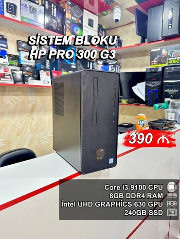 Modemlər və şəbəkə avadanlıqları: Sistem Bloku ”HP Desktop Pro 300 G3” ⭐Tək Sistem Bloku – 390 AZN ⭐Yeni