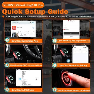 Alati za automobile: Novo - Vident iSmartDiag510 Pro Bluetooth 28+ Full OBD2 Novo - Vident — 21