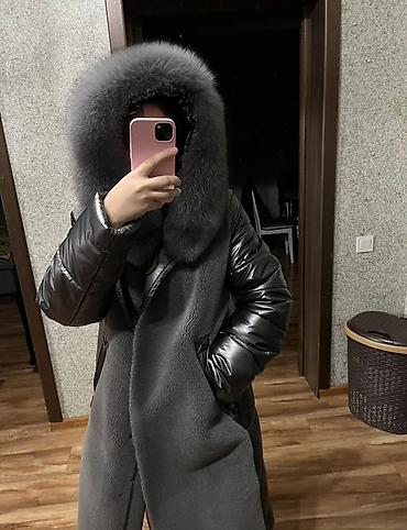 Пуховики и зимние куртки: Пуховик, Длинная модель, С капюшоном, XL — 2