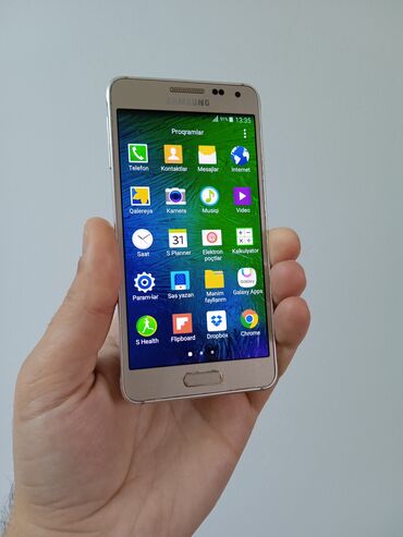 Samsung: Samsung Galaxy Alpha, 32 GB, rəng - Qızılı, Sensor — 3