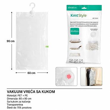 KMT Prozirna vakuum vreća sa kukom 3213516 Prozirna vakuum vreća sa