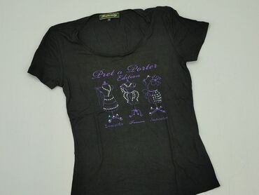czarne damskie t shirty: T-shirt, M, stan - Bardzo dobry