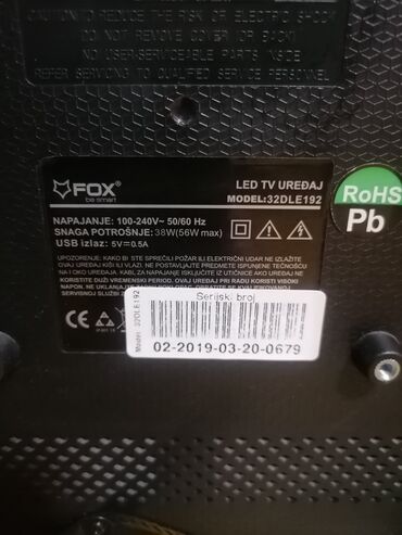 Televizori: TV led tanki 32 inca ili 82 dijagonala ekrana sa daljinskim ispravan — 17