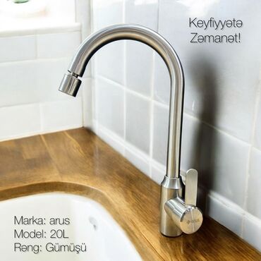 QAZ: Mətbəx üçün kran – arus 20L - Marka: arus - Model: 20L - Rəng: Gümüşü