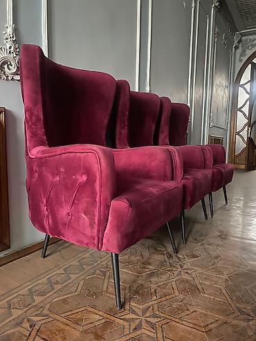 барные столы и стулья: Restoran ucun sifarishle duzeltdirilib, divan ve kreslo, ve 3 eded — 6