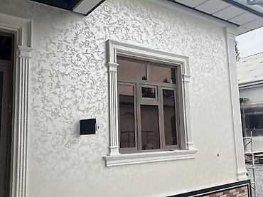 Фасадные работы: Ремонт фасада, Утепление фасада, Фасадный декор | Лепнина, Рамки | Жидкий травертин, Декоративный кирпич, Сухой травертин | Пенопласт, Penoplex, Термопанели 3-5 лет опыта — 4