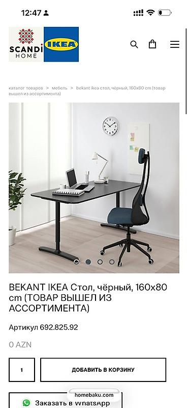 Masalar: Masa Ikea Bekant 160x80 — 5
