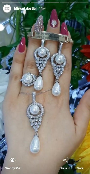 Digər bijuteriyalar: Gümüş dəst, qarnitur,üzük,sep ve daha çoxu üçün : Ünvan : Moskva — 24