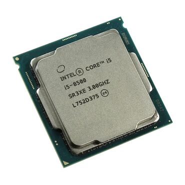 Prosessorlar: Prosessor Intel Core i5 8500, 3-4 GHz, 4 nüvə, İşlənmiş