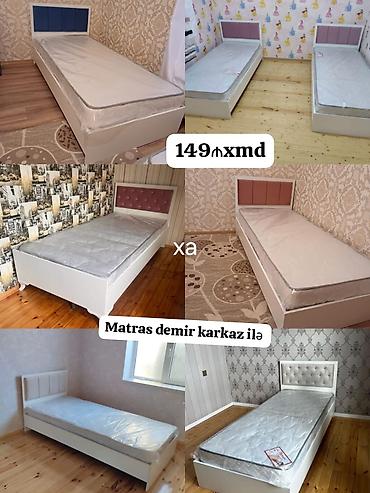 dəmir setka: Tək nəfərlik çarpayılar – müxtəlif başlıq dizaynları və rənglərdə. - — 1