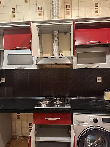 iran qazi: Qırmızı rəngli mətbəx mebel dəsti: uzunluğu 3m30sm eni 60sm - Fasad — 2