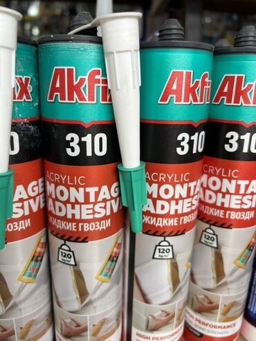 гидроизоляционная лента: Акриловый монтажный клей Akfix 310, также известный как жидкие гвозди