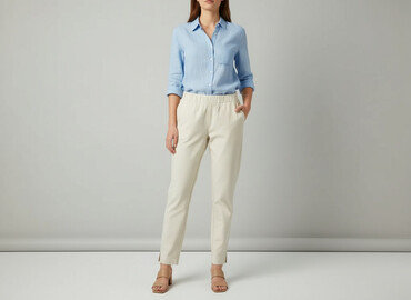sandały simen na koturnie: Material trousers for women, size S