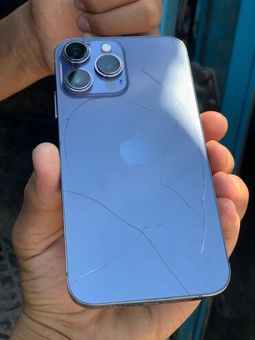apple watch 3 бишкек: IPhone 14 Pro Max, Б/у, 128 ГБ, Deep Purple, Защитное стекло, 78 %