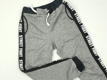 sinsay spodnie z imitacji skóry: Sweatpants, 7 years, 122, condition - Good