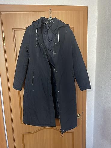 nike tech flecce: Пальто, Зима, Полиэстер, По колено, С капюшоном, L — 1