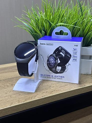 18 iphone: Умные часы Hoco Watch Y40 - Дисплей 1.53" (круглый), сенсорный - — 1