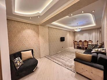 Uzunmüddətli kirayə mənzillər: İcarəyə verilir 3 otaqlı yeni tikili 137 m², İnşaatçılar m. Qələbə — 2