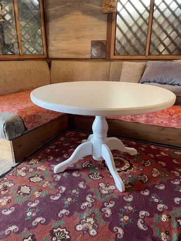 мебель из дерева: Кухонный Стол, цвет - Белый, Новый