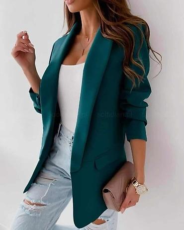 Sakoi: Ženski elegantni sako – jednoredni, bez kopčanja, sa klasičnim — 14