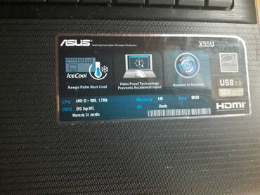 Sport i hobi: Asus X55U Notebook Ekran racunara razbijen, sve ostalo je ispravno
